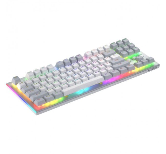 Hator Клавіатура Hator Gravity TKL Orange USB White (HTK561UA)