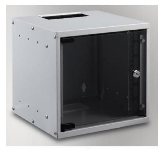 Mirsan Шафа настінна Mirsan SOHO 6U 10" 306x300, RAL 7035 (MR.SOH06U30DE.02)