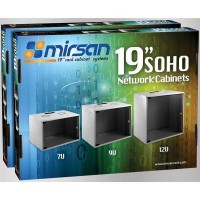 Шафа настінна Mirsan SOHO 7U 19" 535x400, RAL 7035 (MR.SOH07U40DE.02)