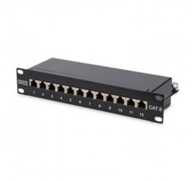 Digitus Патч-панель Digitus 10" 1U 12 портов cat.6 STP в сборе (DN-91612S)