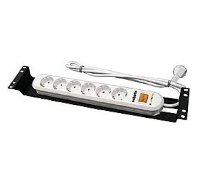 Conteg Силовий блок Conteg 19" 2U 6хSchuko, с выключателем, с кабелем (DP-RP-06-SCHUSP)