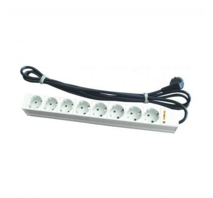 Conteg Силовий блок Conteg 19" 1U 8xSchuko, с выключателем, с кабелем (DP-RP-08SCHUS)
