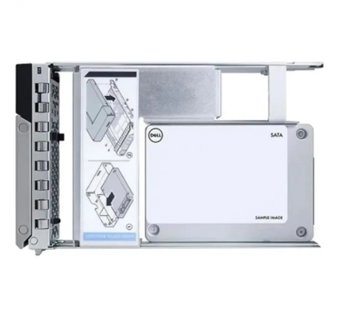 Dell Накопичувач SSD для сервера Dell 480GB SSD SATA RI 6Gbps 512e 2.5in w/3.5in CUS Kit (345-BDZB)