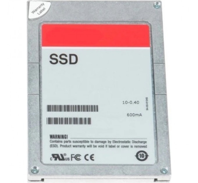 Dell Накопичувач SSD для сервера Dell 960GB SSD SAS SED Mixed Use 12Gbps 512e 2.5in w/3.5in Brkt Cabled, CUS Kit (345-BCYK)
