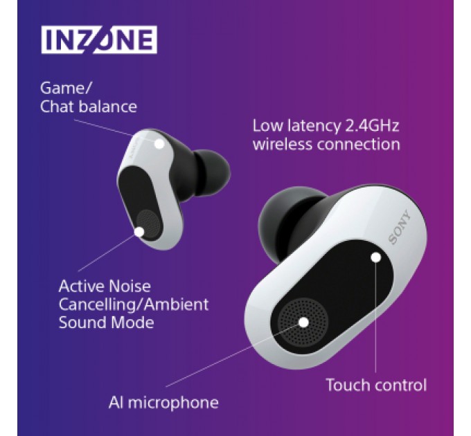 Sony Навушники Sony INZONE Buds White (WFG700NW.CE7)