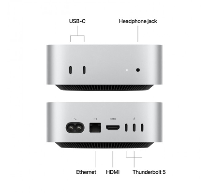 Apple Комп'ютер Apple A3239 Mac mini / Apple M4 Pro(12C CPU/16C GPU), 24, 512 (MCX44UA/A)
