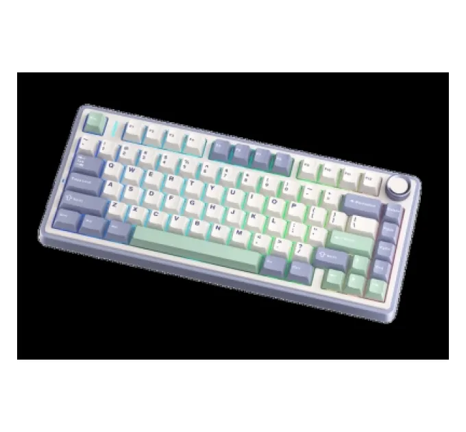 Aula Клавіатура Aula F75 Gasket Greywood V3 switch Hot-Swap PBT Wireless/Bluetooth/USB White (6948391208640)