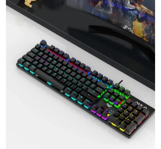 Aula Клавіатура Aula S2022 KRGD Blue Hot-Swap USB UA Black (6948391202235)