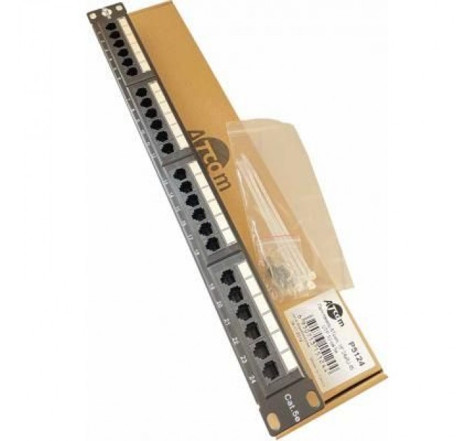 Atcom Патч-панель Atcom 19" 24 порта UTP (P5124)