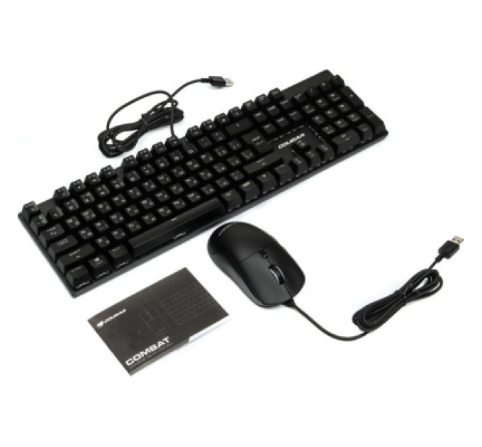 Cougar Комплект Cougar Combat Keyboard and Mouse USB Black (Combat)