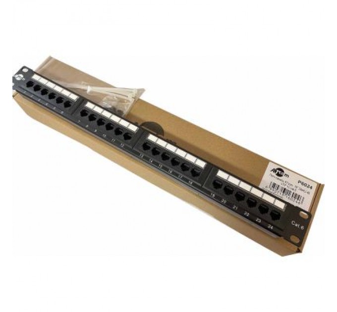 Atcom Патч-панель Atcom 19" 24 порта UTP cat.6 (P6024)