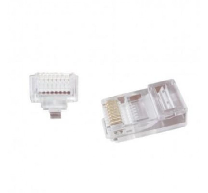 Cablexpert Конектор Cablexpert RJ45 cat.5e UTP 8P8C (сквозное отв., позолоч. конт.) 10 шт (LC-PTU-01/10)