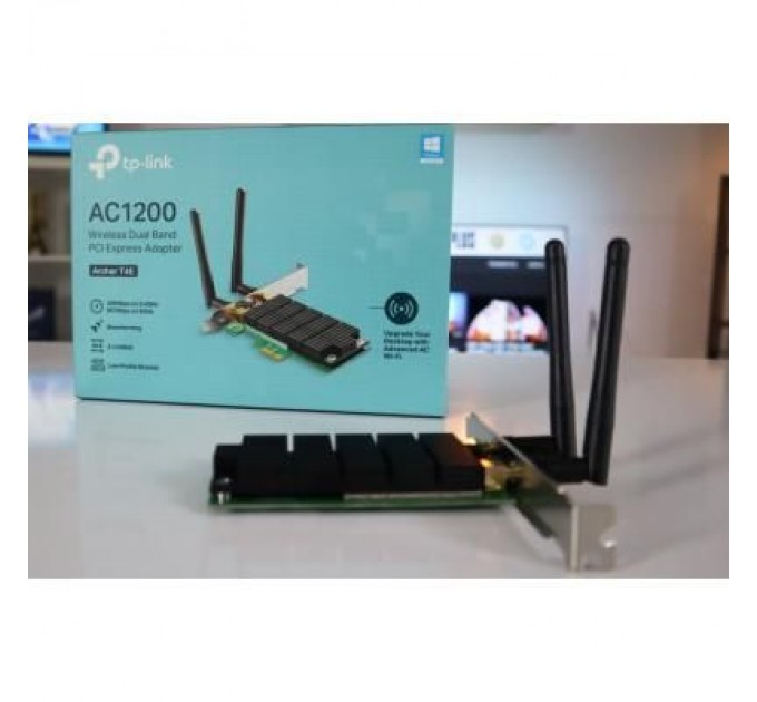 TP-Link Ретранслятор TP-Link Archer T4E AC1200, PCI Express, Beamforming (ARCHER-T4E)