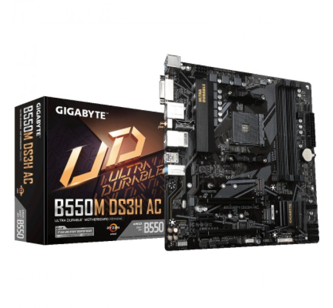 GIGABYTE Материнська плата GIGABYTE B550M DS3H AC