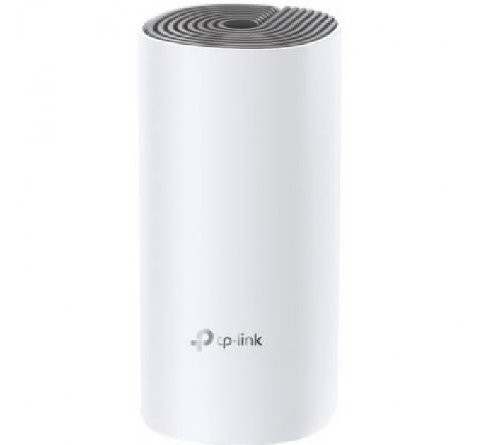 TP-Link Точка доступу Wi-Fi TP-Link DECO E4 1 pcs AC1200, 2xFE LAN/WAN, MESH, MU-MIMO, Beamformi (DECO-E4-1-PACK)