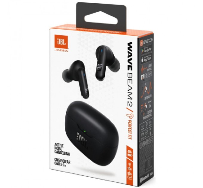 JBL Навушники JBL Wave Beam 2 Black (JBLWBEAM2BLK)