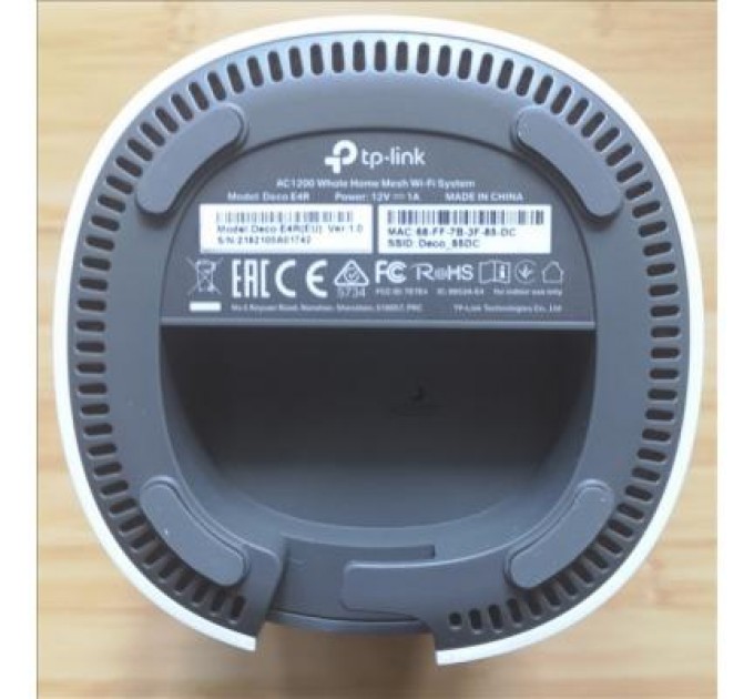 TP-Link Точка доступу Wi-Fi TP-Link DECO E4 3 pcs AC1200, 2xFE LAN/WAN, MESH, MU-MIMO, Beamformi (DECO-E4-3-PACK)