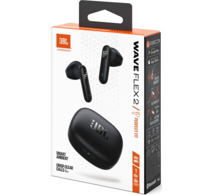 JBL Навушники JBL Wave Flex 2 Black (JBLWFLEX2BLK)