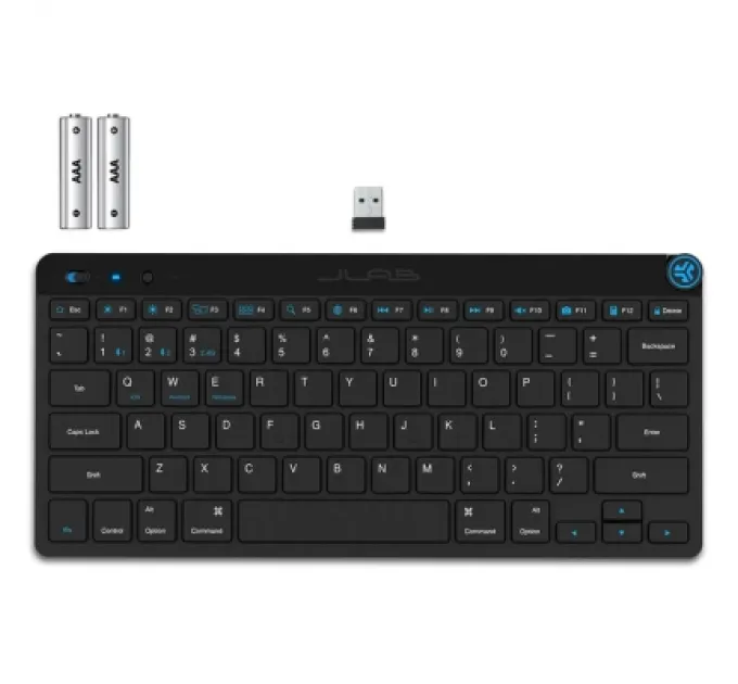 Jlab Клавіатура Jlab GO Bluetooth/Wireless Black (IEUKGOKEYBRBLK4)