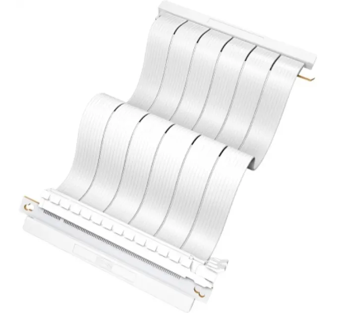 PcCooler Райзер PcCooler Vertical GPU RISER CABLE PCI-E BK 4.0 185мм PCI-E4.0X16 Біл (RC185 WH 4.0)