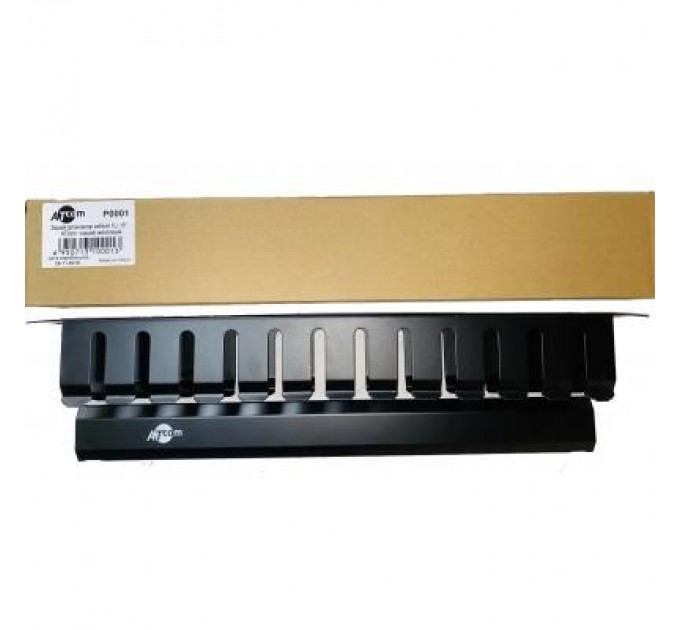 Atcom Кабельний організатор Atcom 19" 1U гребенчатый, цельнометалический (P0001)