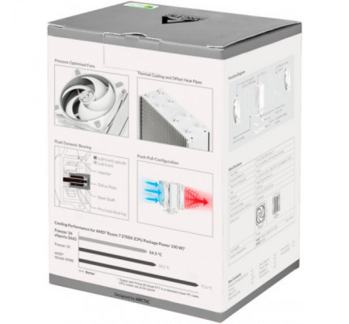 Arctic Кулер до процесора Arctic Freezer 34 eSports DUO Grey/White (ACFRE00074A)