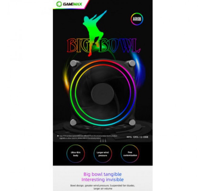 Gamemax Кулер до корпусу Gamemax GMX-12-DBB