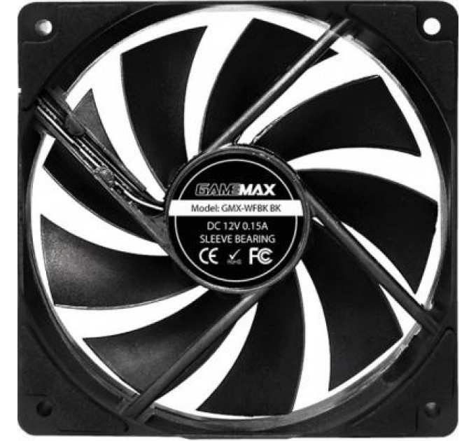 Gamemax Кулер до корпусу Gamemax GMX-WFBK-BK