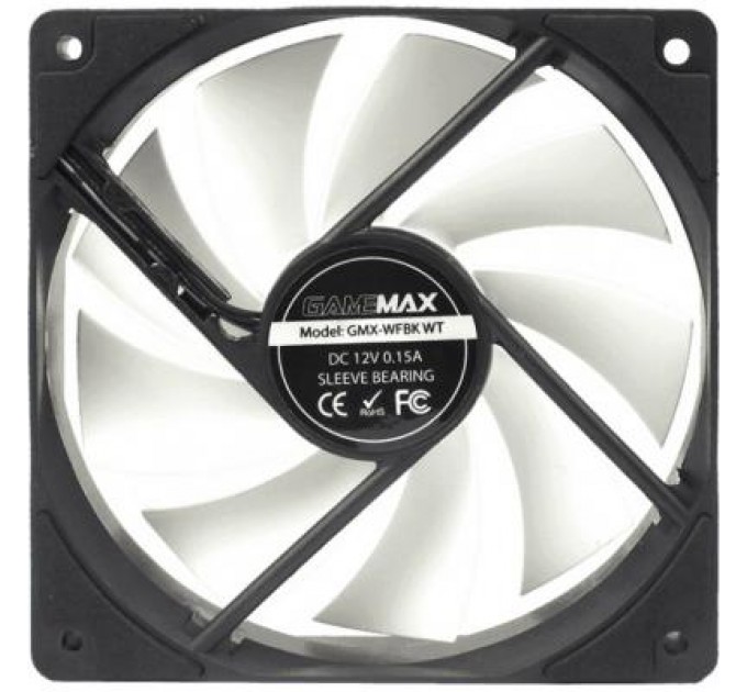 Gamemax Кулер до корпусу Gamemax GMX-WFBK-WT
