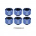 ThermalTake Фітинг для СРО ThermalTake Pacific C-Pro G1/4 PETG 16mm OD Fitting Kit - Blue (CL-W210-CU00BU-B)