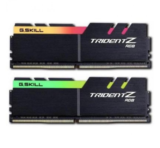 G.Skill Модуль пам'яті для комп'ютера DDR4 16GB (2x8GB) 3600 MHz TridentZ RGB Black G.Skill (F4-3600C18D-16GTZR)