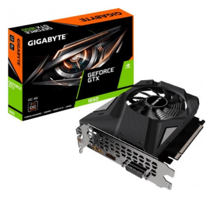 GIGABYTE Відеокарта GIGABYTE GeForce GTX1650 4096Mb D6 OC (GV-N1656OC-4GD)