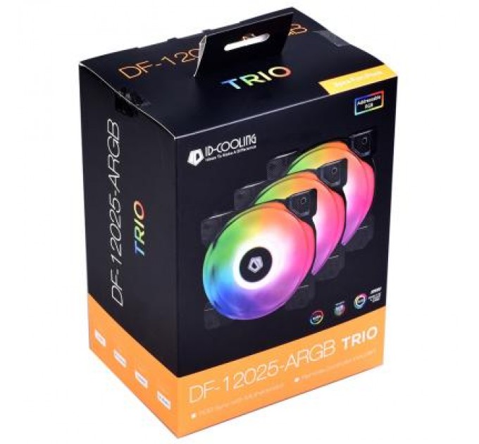 ID-Cooling Кулер до корпусу ID-Cooling DF-12025-ARGB Trio (3pcs Pack) (DF-12025-ARGB Trio)