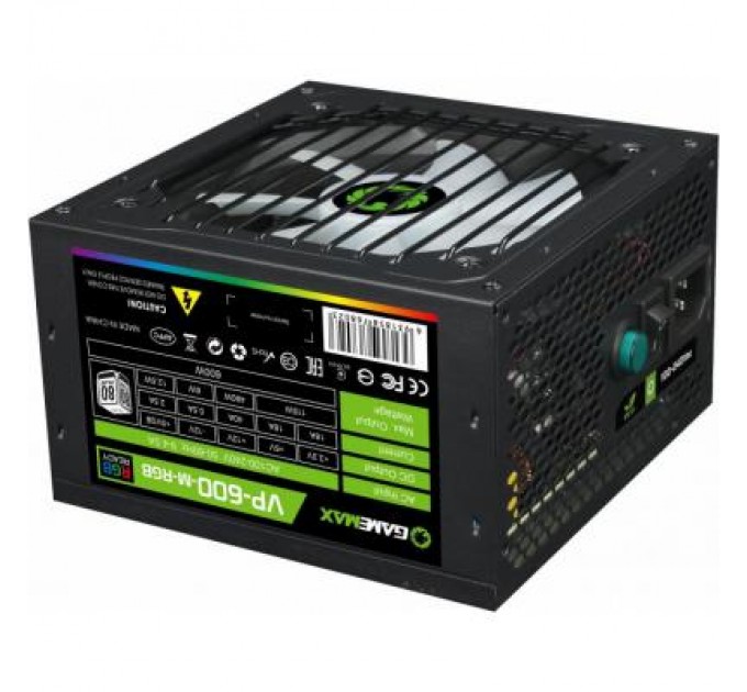 Gamemax Блок живлення Gamemax 600W (VP-600-M-RGB)