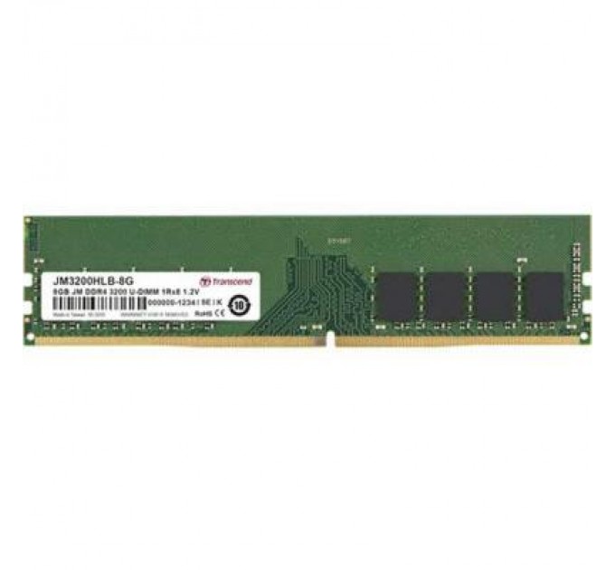 Transcend Модуль пам'яті для комп'ютера DDR4 8GB 3200 MHz Transcend (JM3200HLB-8G)