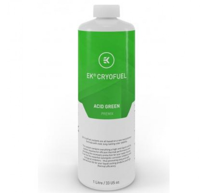 Ekwb Охолоджуюча рідина Ekwb EK-CryoFuel Acid Green (Premix 1000mL) (3831109813294)