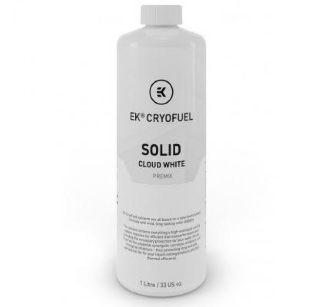 Ekwb Охолоджуюча рідина Ekwb EK-CryoFuel Solid Cloud White (Premix 1000mL) (3831109880302)