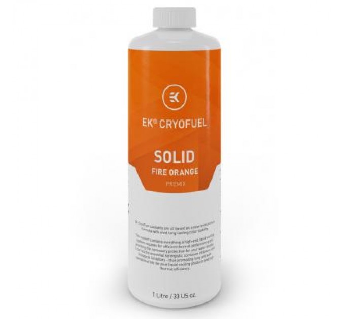 Ekwb Охолоджуюча рідина Ekwb EK-CryoFuel Solid Fire Orange (Premix 1000mL) (3831109880326)