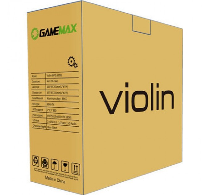 Gamemax Корпус Gamemax Violin Silver