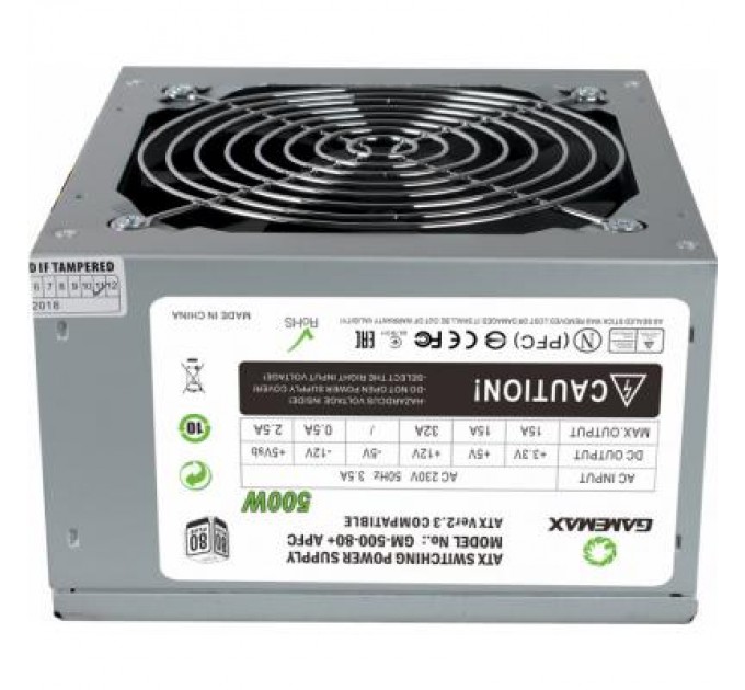 Gamemax Блок живлення Gamemax 500W (GM-500 80+ APFC)