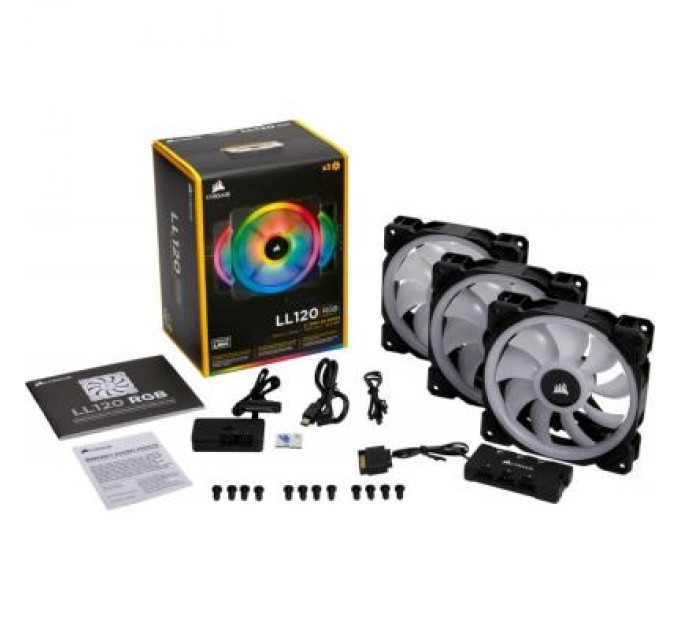Corsair Кулер до корпусу Corsair LL120 RGB (3 Fan Pack) (CO-9050072-WW)