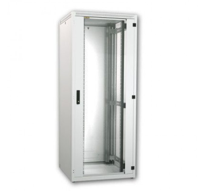 Conteg Шафа напольна Conteg 27U iSEVEN 19" 600x600 RAL7035 (RI7-27-60/60)