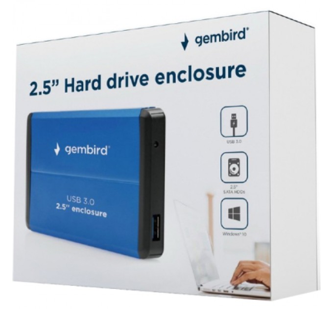 Gembird Кишеня зовнішня Gembird 2.5", USB3.0 (EE2-U3S-2-B)