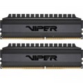 Patriot Модуль пам'яті для комп'ютера DDR4 32GB (2x16GB) 3200 MHz Viper 4 Blackout Patriot (PVB432G320C6K)