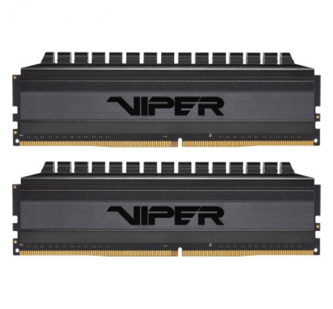 Patriot Модуль пам'яті для комп'ютера DDR4 32GB (2x16GB) 3200 MHz Viper 4 Blackout Patriot (PVB432G320C6K)