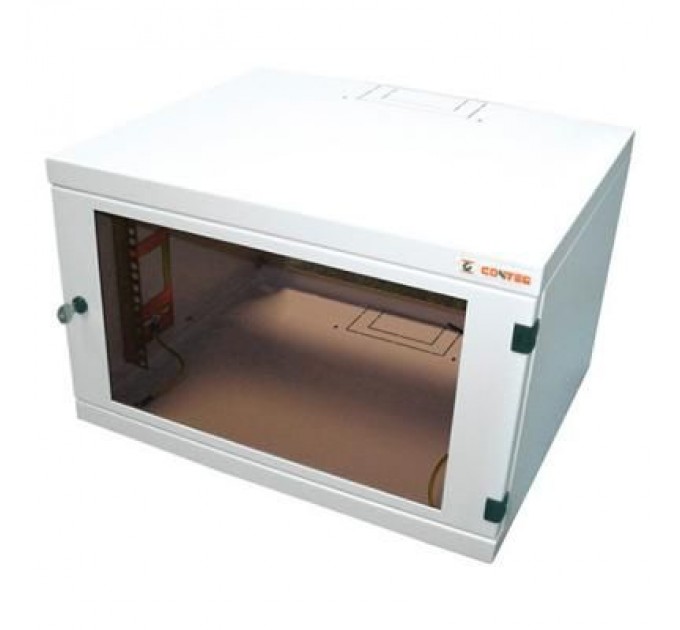 Conteg Шафа настінна Conteg 6U 600x400 removable side panels RAL7035 (RUN-06-60/40)