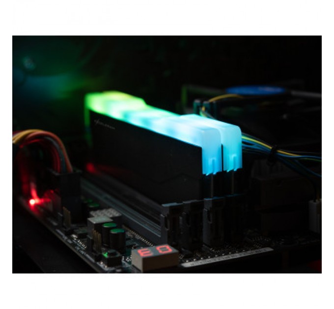eXceleram Модуль пам'яті для комп'ютера DDR4 16GB (2x8GB) 3600 MHz RGB X2 Series Black eXceleram (ERX2B416369AD)