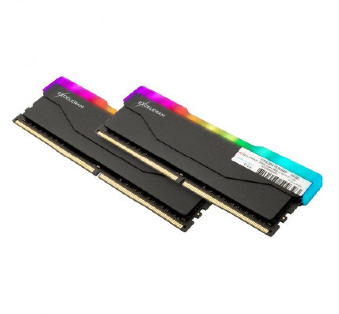 eXceleram Модуль пам'яті для комп'ютера DDR4 16GB (2x8GB) 3600 MHz RGB X2 Series Black eXceleram (ERX2B416369AD)