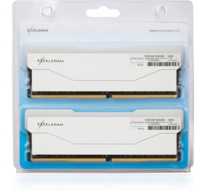 eXceleram Модуль пам'яті для комп'ютера DDR4 16GB (2x8GB) 3600 MHz RGB X2 Series White eXceleram (ERX2W416369AD)