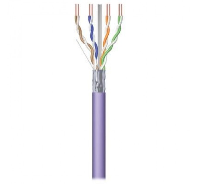 Kingda Кабель мережевий Kingda UTP 305м, cat 5e, CU, 4 pairs, 24AWG, LSZH, violet (KDUT8001-LSZH)